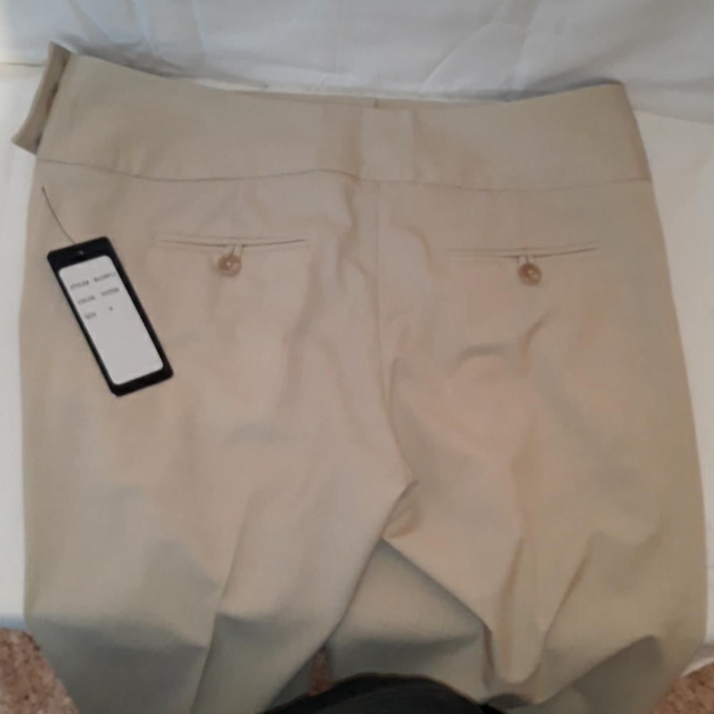 Robert Rodriguez Wide Band Cream Dress Pants Sz 8